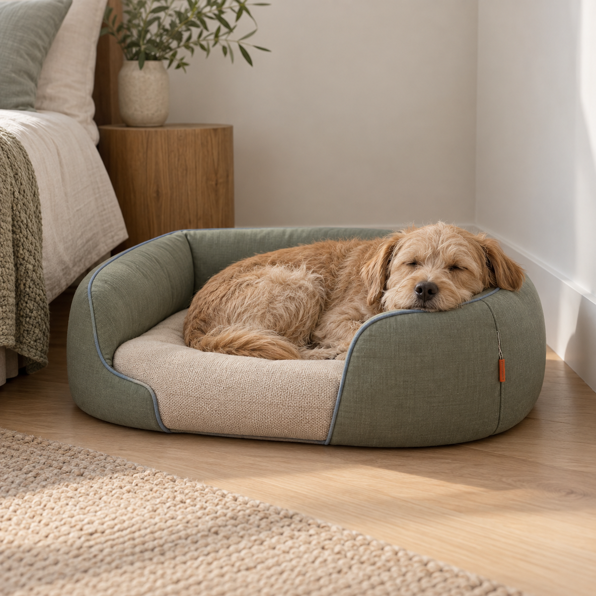Hearthcurve Bolster Bed lifestyle view