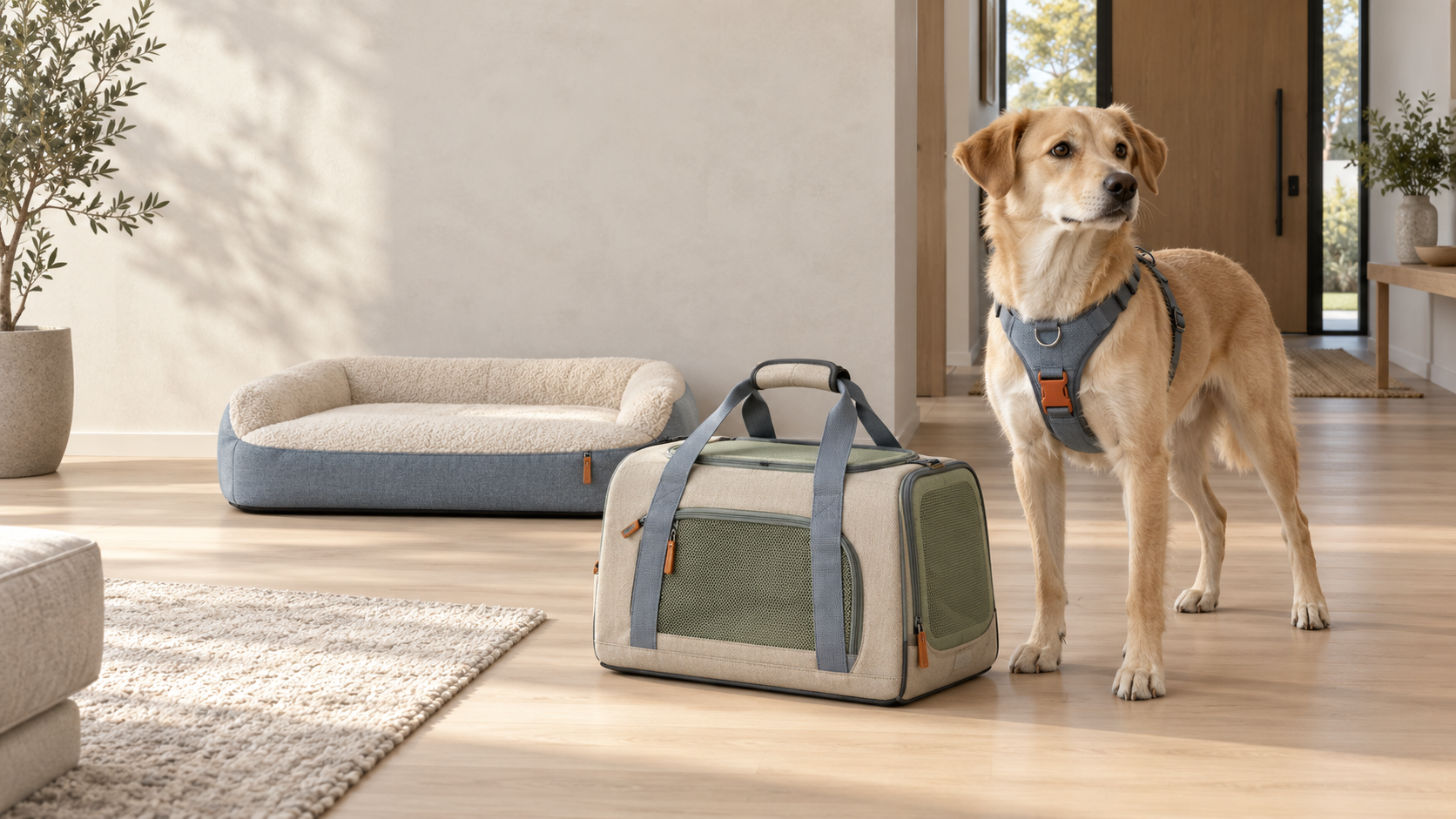 A dog ready for a PAWVOEI day
